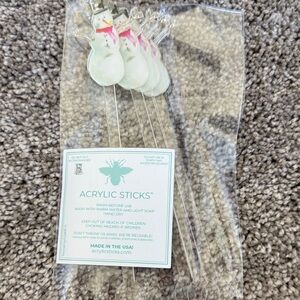 Snowman drink stirrers